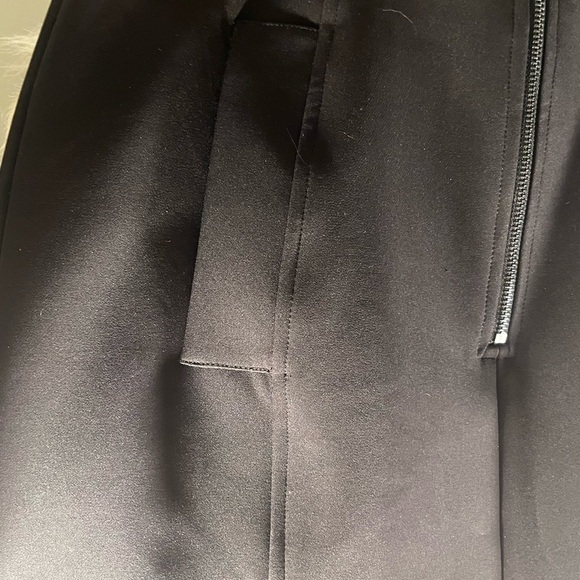 💎 Emporio Armani black pencil skirt - size 48 XL EUC pockets zip front slit - Picture 5 of 7